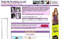 Desktop Screenshot of makemywedding.co.uk