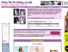 Tablet Screenshot of makemywedding.co.uk